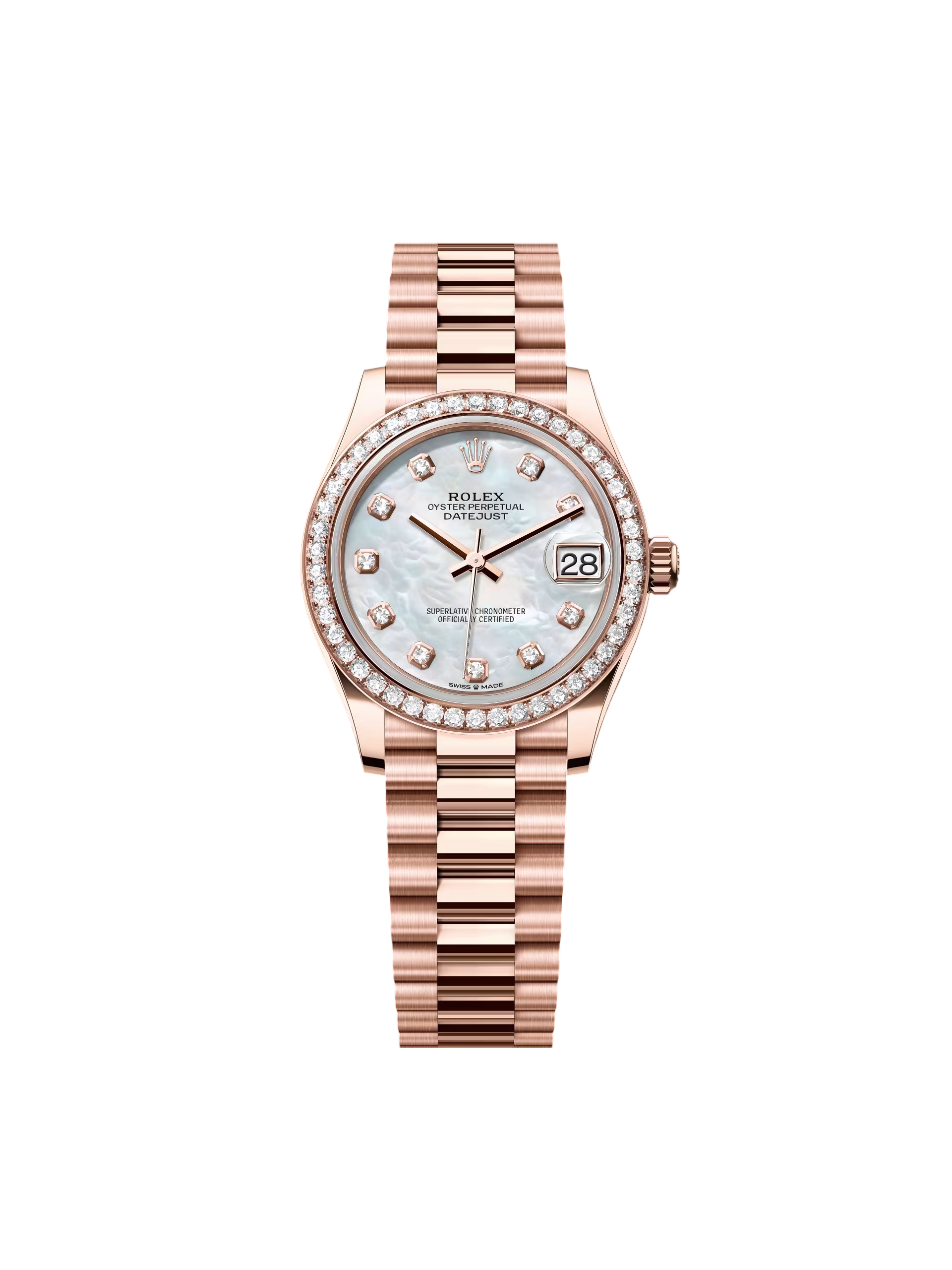 [2026 Mirror Grade]RLX Datejust m278285RBR-0005 Mother-of-Pearl 31mm Dial