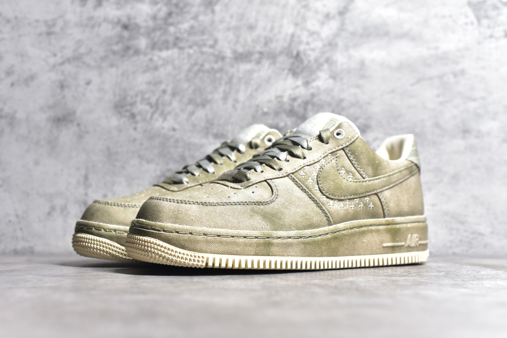 NIKE AIR FORCE 1 LOW NAIKE OLIVE CANVAS DV4246-333