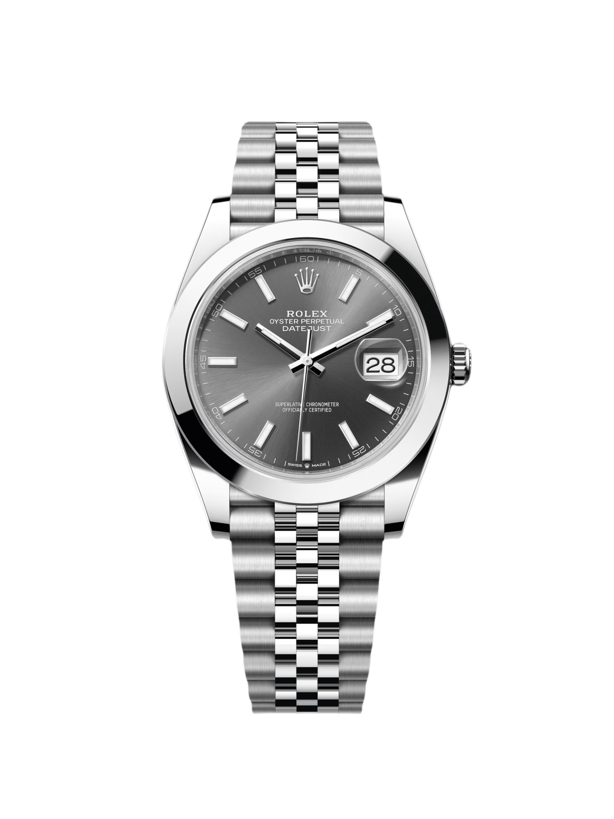 [2026 Mirror Grade]RLX Datejust 41mm 126300 Slate Index Jubilee Stainless Steel Watch