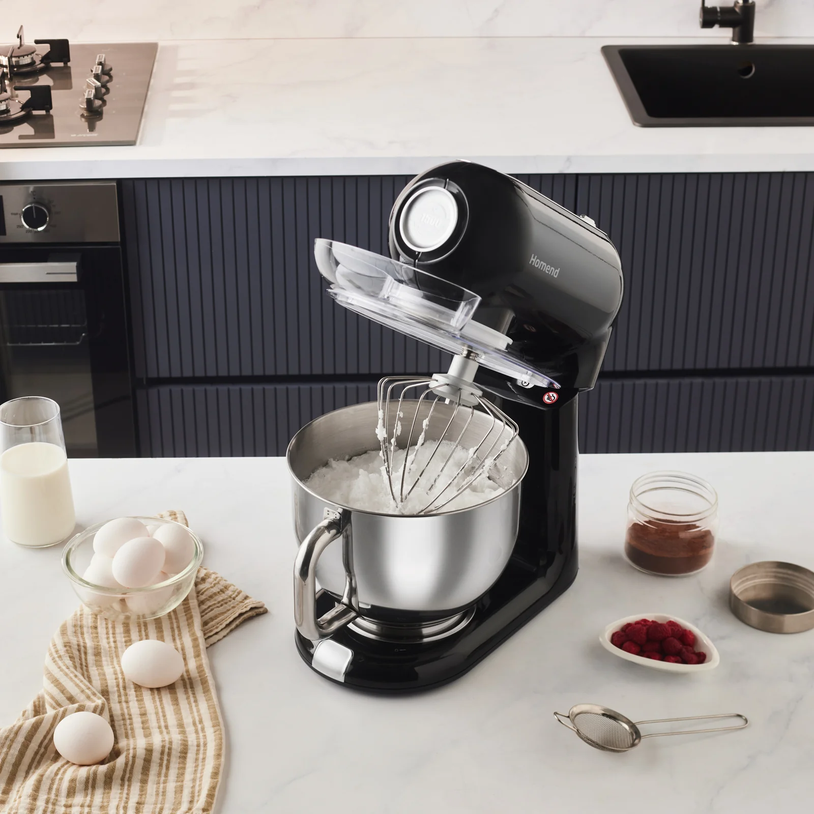 Homend Vintage Profashion 3027H, Chef de Cuisine, Noir, 1500W, 5.5L