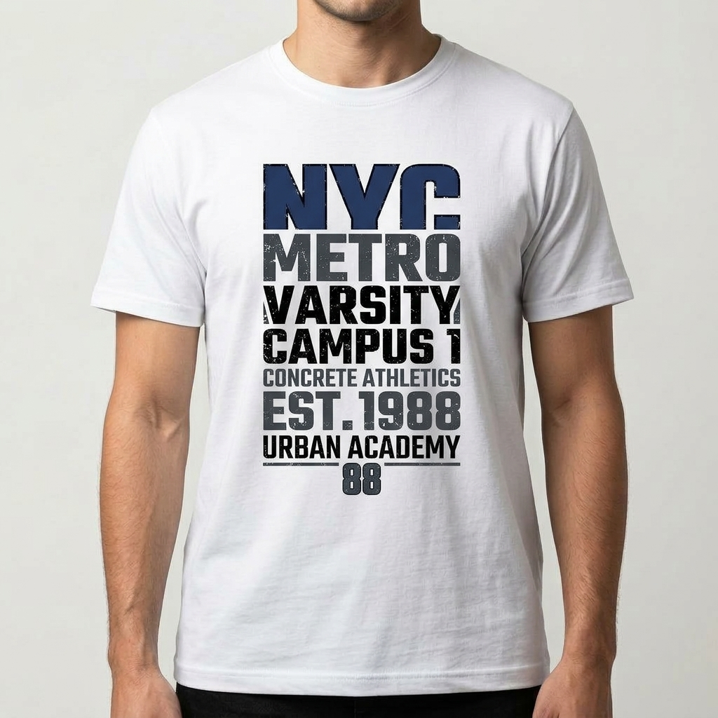 City Varsity Tee, Vintage Athletic Graphic T-Shirt, Unisex Streetwear Shirt CityTee2