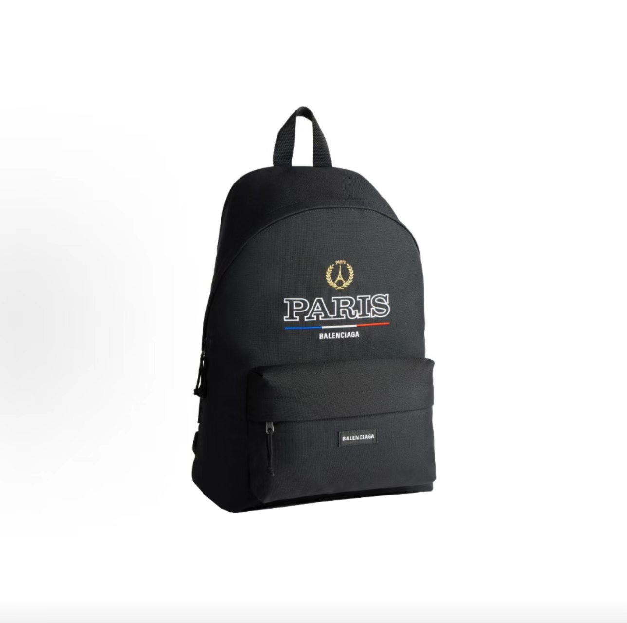 Balenciaga Explorer Paris Crest Logo Backpack Black