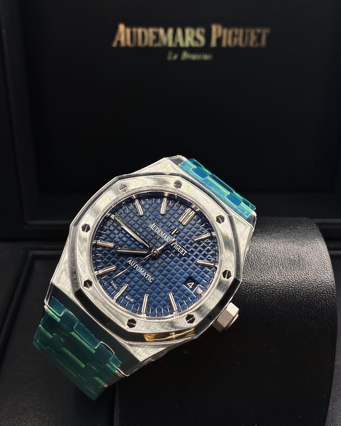 [2026 Mirror Grade]Audemars Piguet Royal Oak Selfwinding Blue dial, 37mm, Stainless steel, 15450ST.OO.1256ST.03