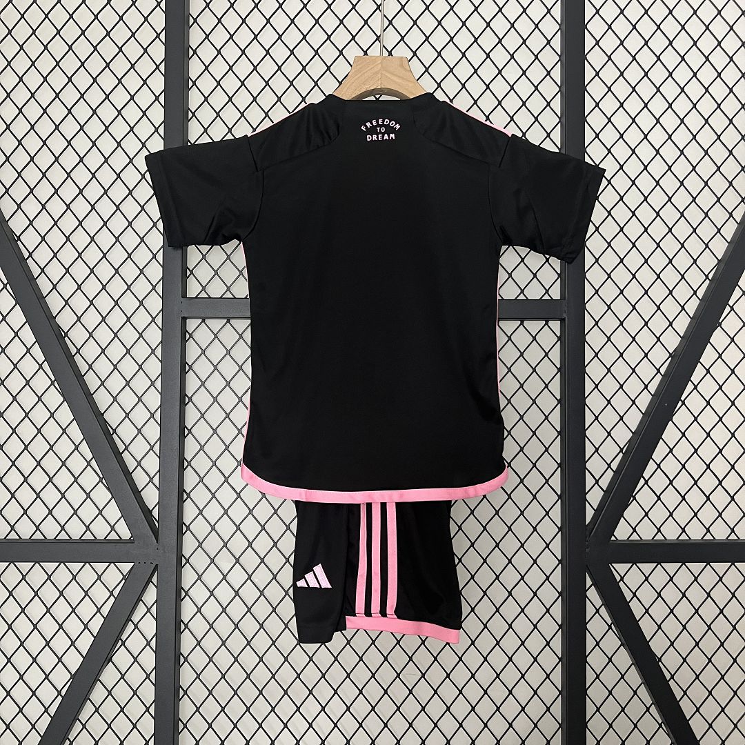 Inter Miami Soccer Jersey Away Kids Kit Jersey+Shorts 2024