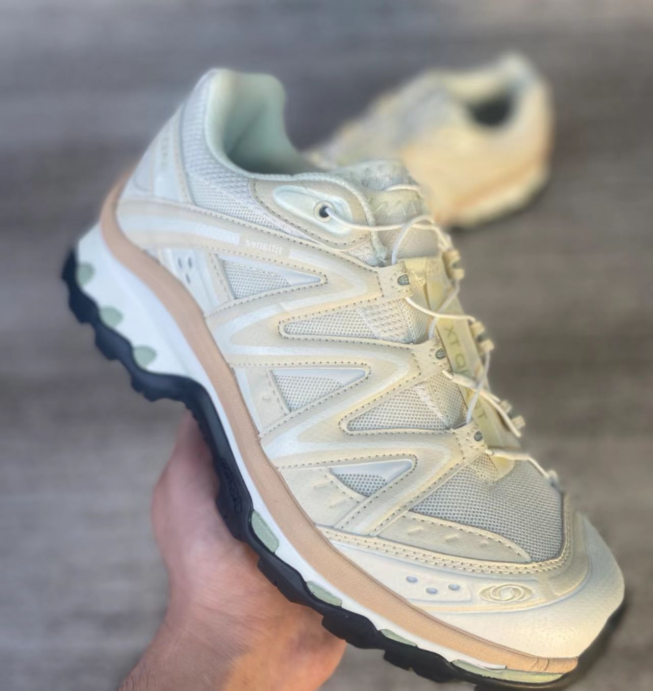 Salomon XA Pro 3D White Peach Mesh Hiking Shoes
