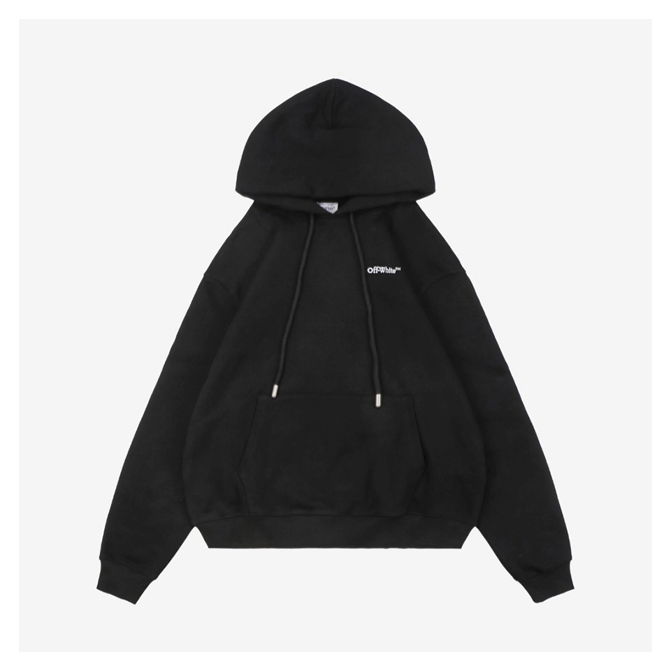 Off-White Wavy Arrow Embroidered Hoodie