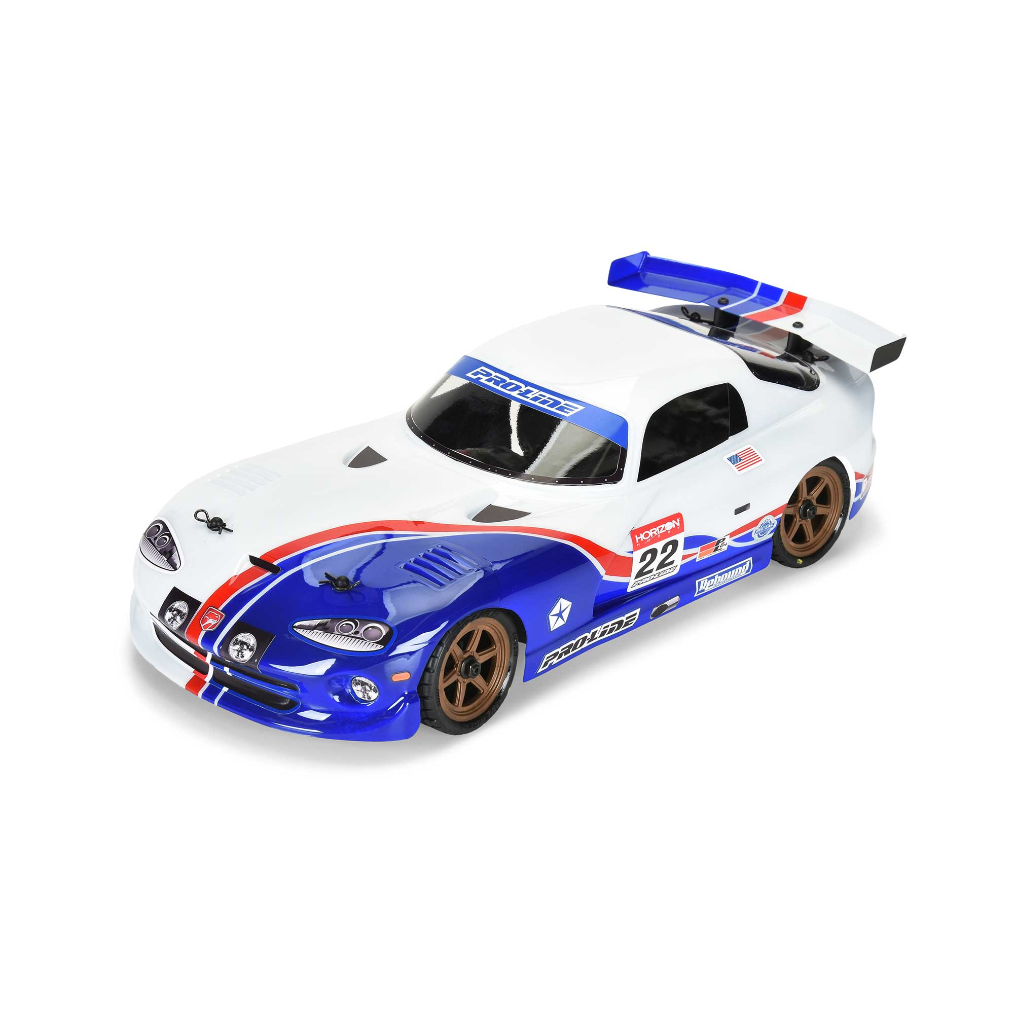 1/12 Pre-Cut 2002 Dodge Viper GTS Clear Body: Losi Grom Racecar