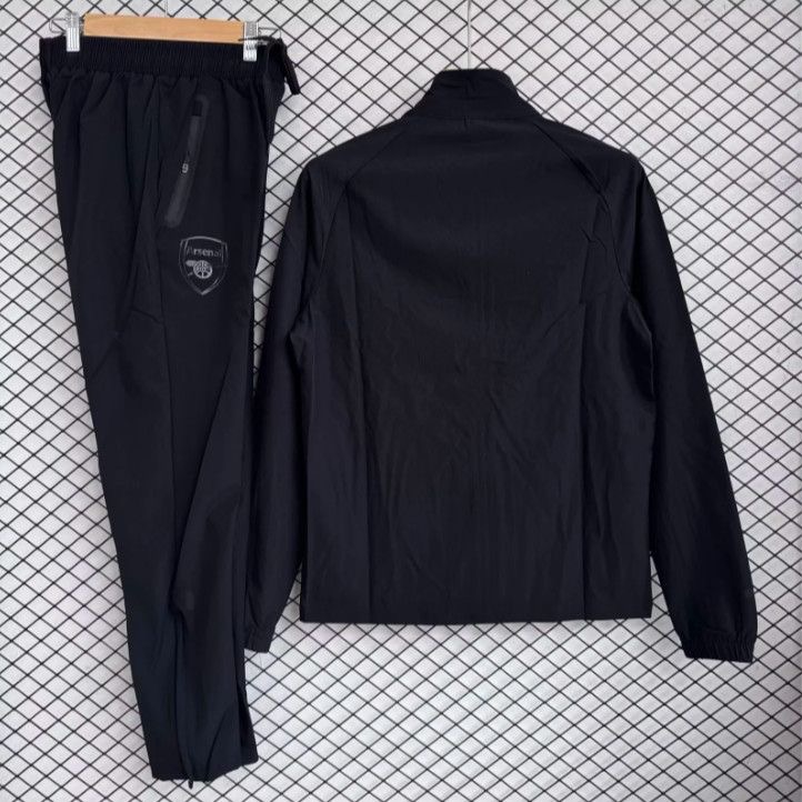 Arsenal Windbreaker With Pants Black 2025/26