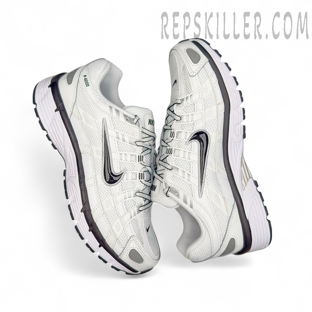 Nike P-6000 “Triple White / Black”