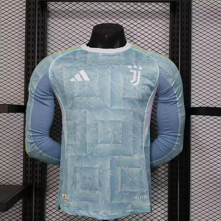 Juventus Authentic Soccer Jersey Away Long Sleeve Shirt 2025/26