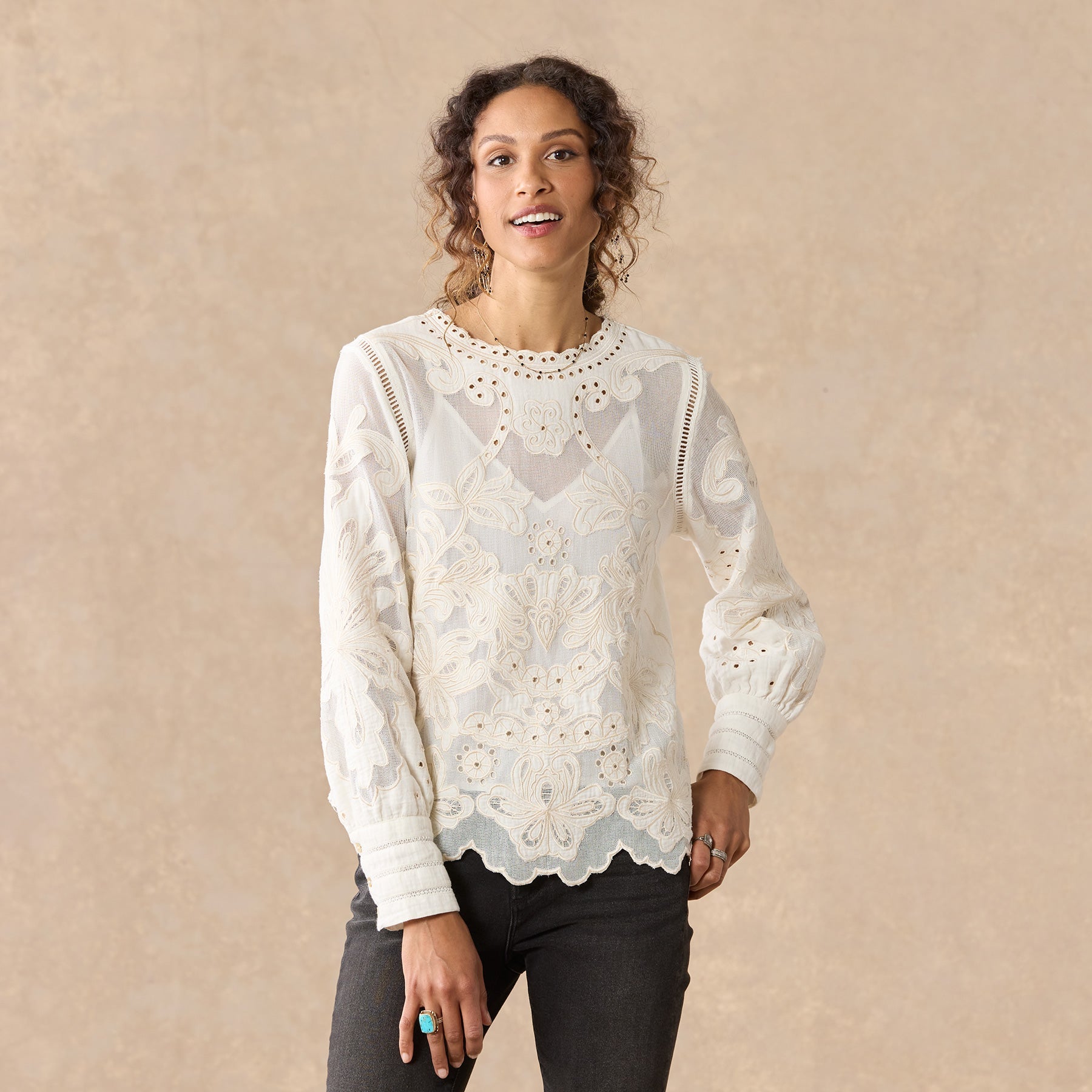 Reach For Beauty Top, Petite