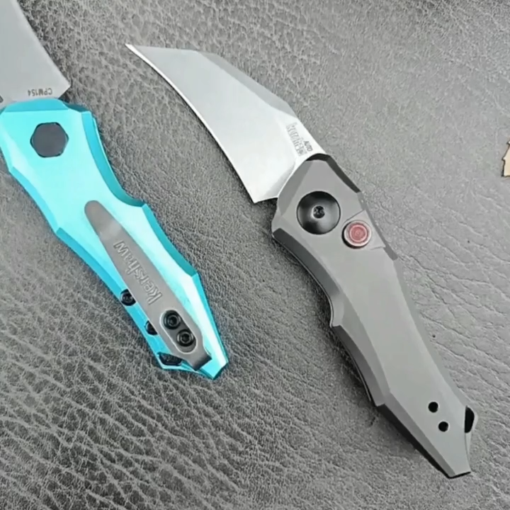 Kaxiu 7350 Folding Knife – Aviation-Aluminum Handle with D2 Blade, Compact Outdoor Knife for Camping, Picnics & Everyday Gear