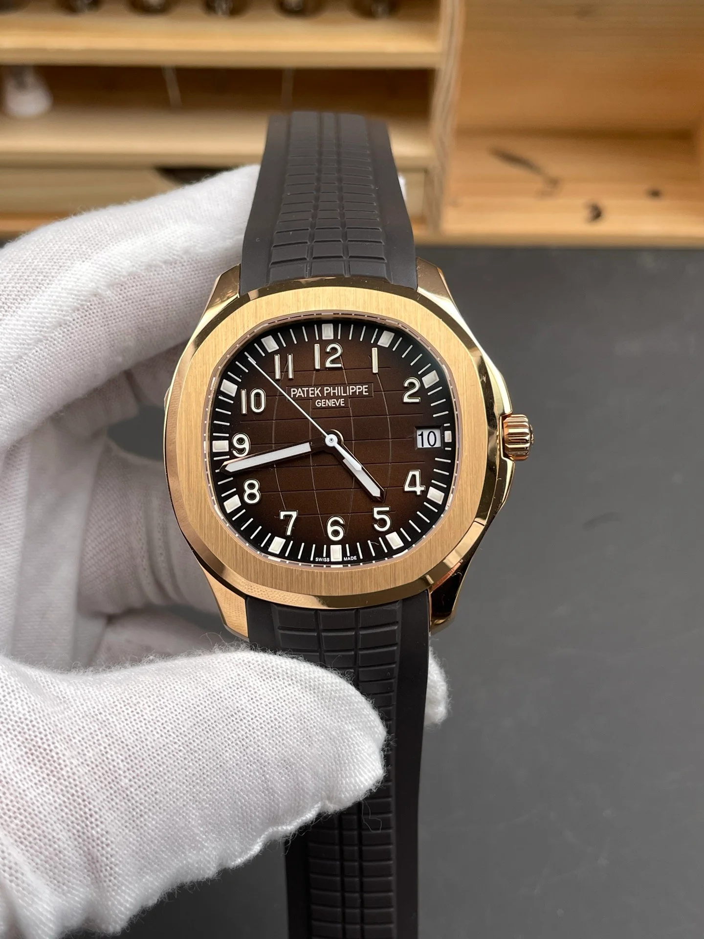 Patek Aquanaut 5167 Rose Gold Coffee Brown Dial V4 Version