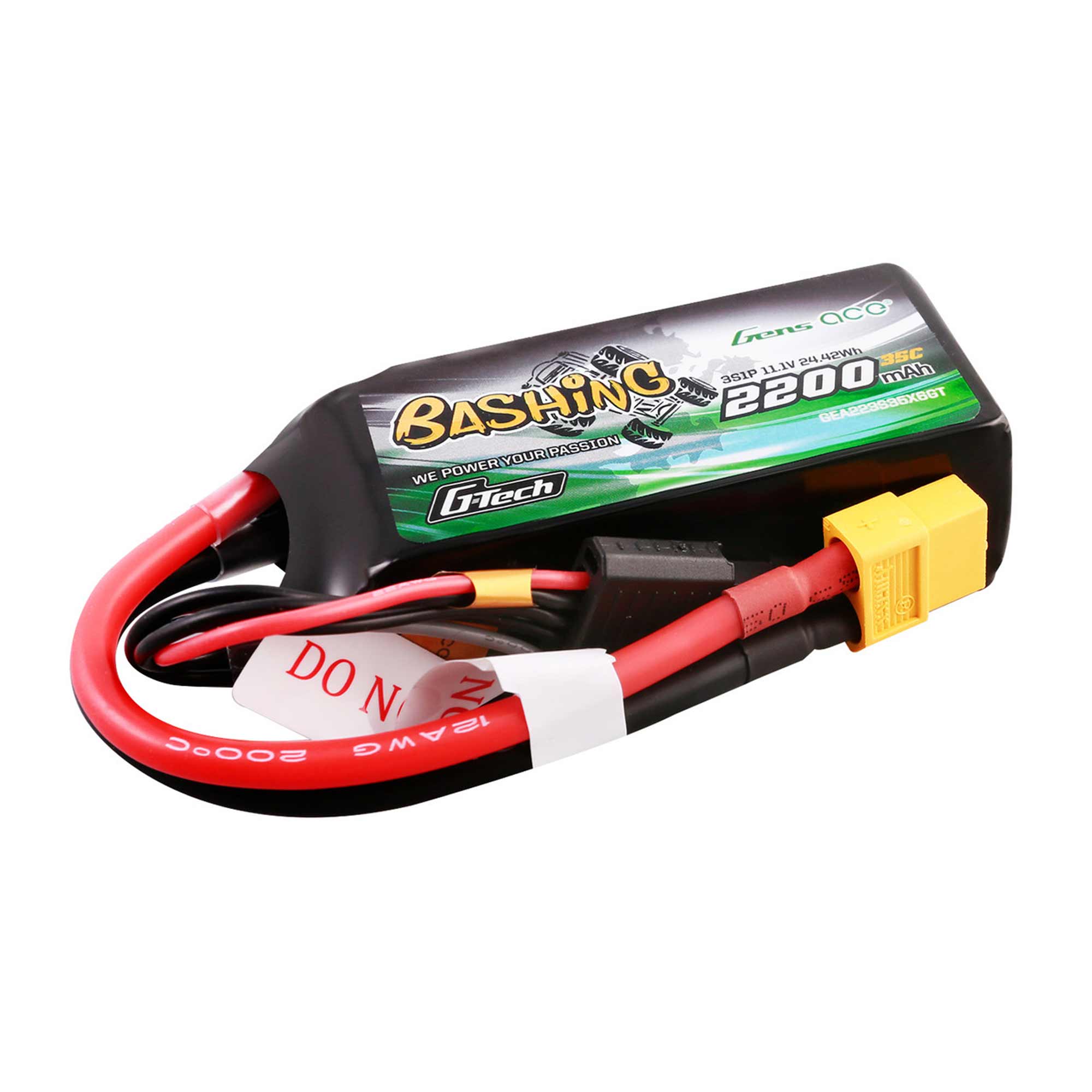 11.1V 2200mAh 3S 35C G-Tech Bashing LiPo Battery: XT60
