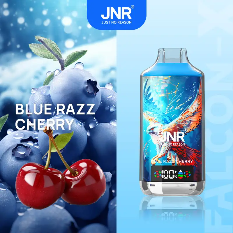JNR - Falcon X - 18K Puffs - Disposable Vape - Blue Razz Cherry