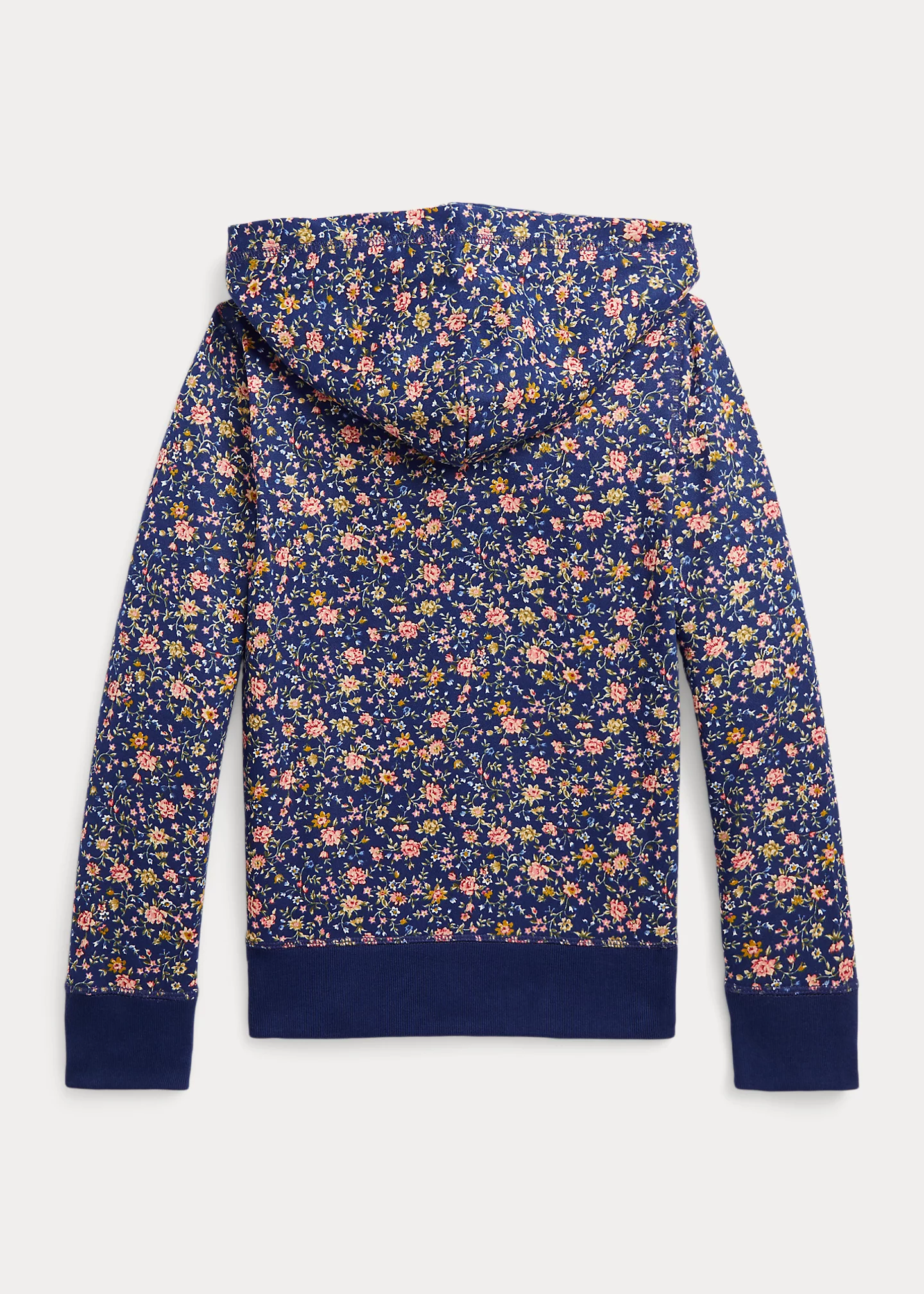 Floral Fleece Full-Zip Hoodie