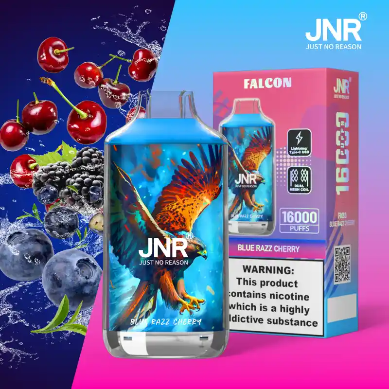 JNR - Falcon - 16K Puffs - Disposable Vape - Blue Razz Cherry