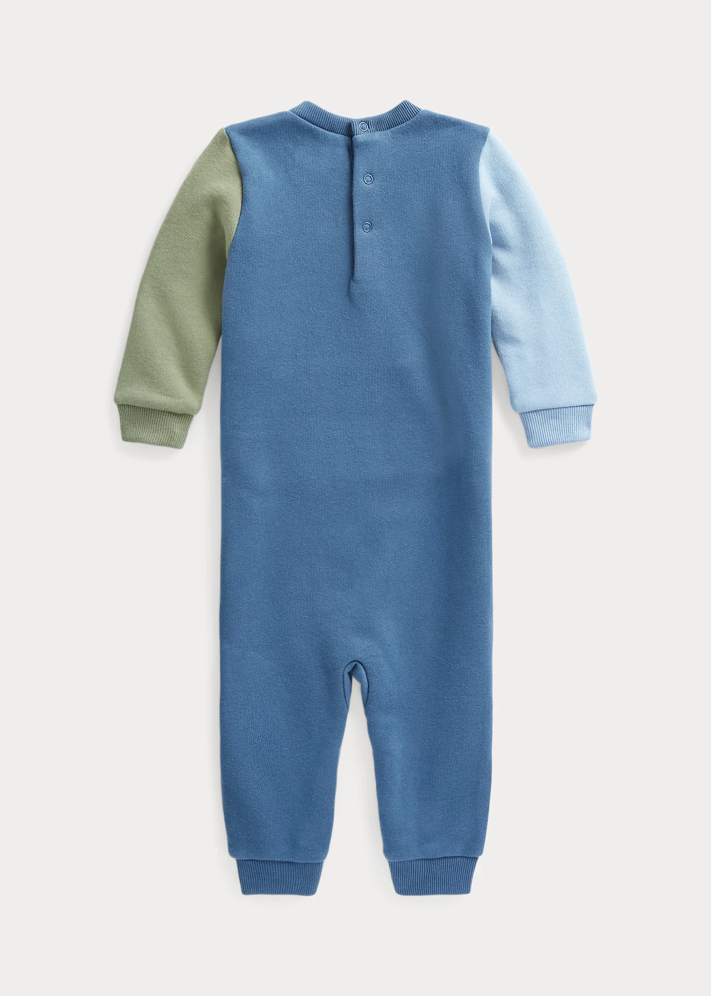 Color-Blocked Fleece Coverall