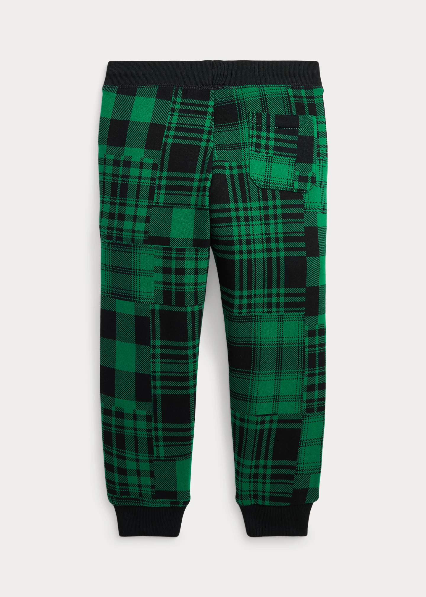Patchwork Plaid Fleece Jogger Pant