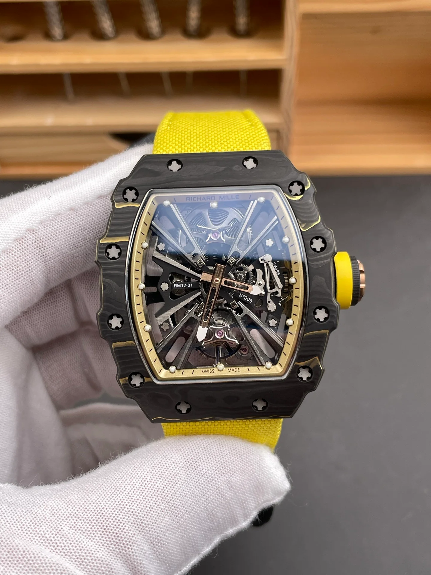 RM12-01 Carbon Fiber Yellow