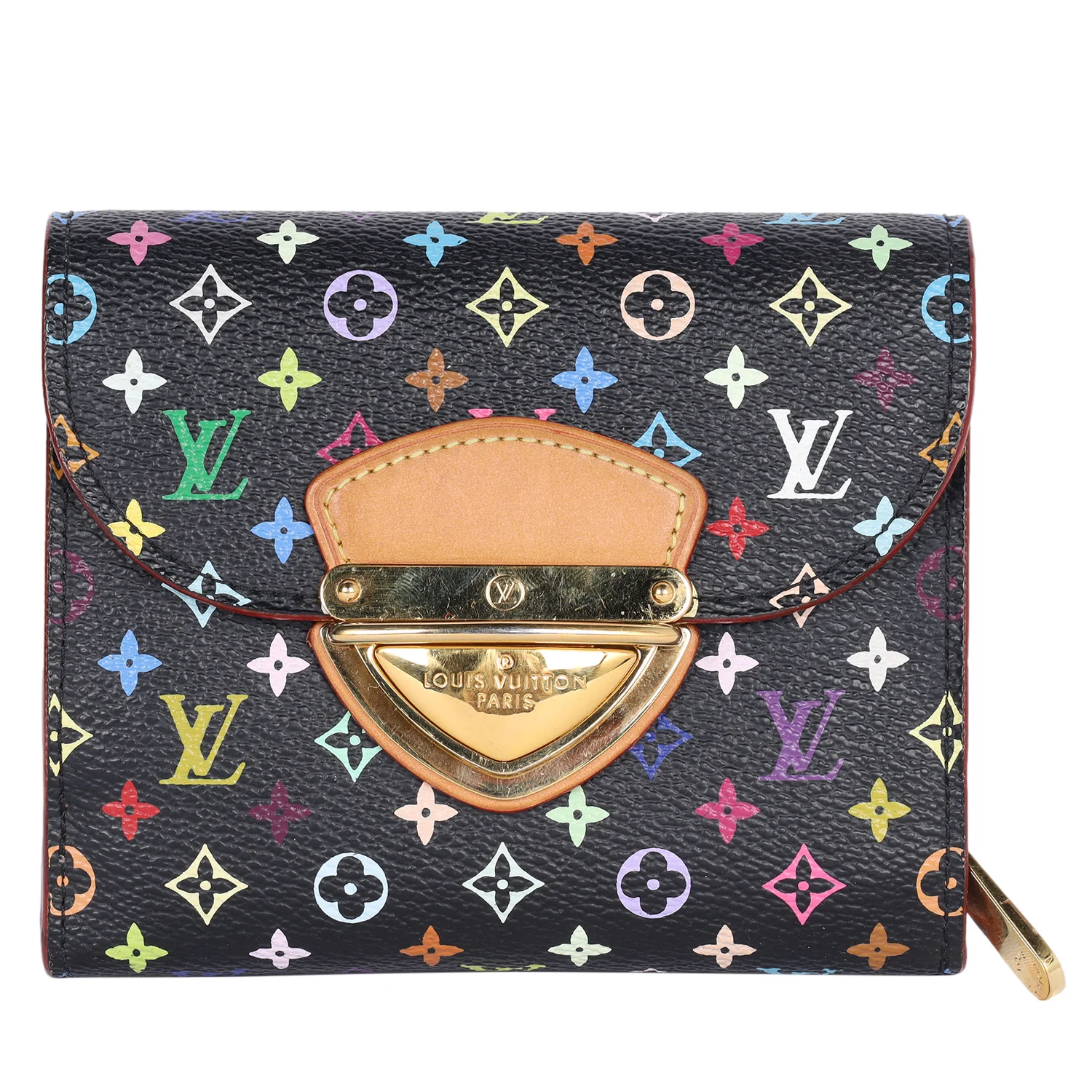 Monogram Multicolor Joey Wallet Black