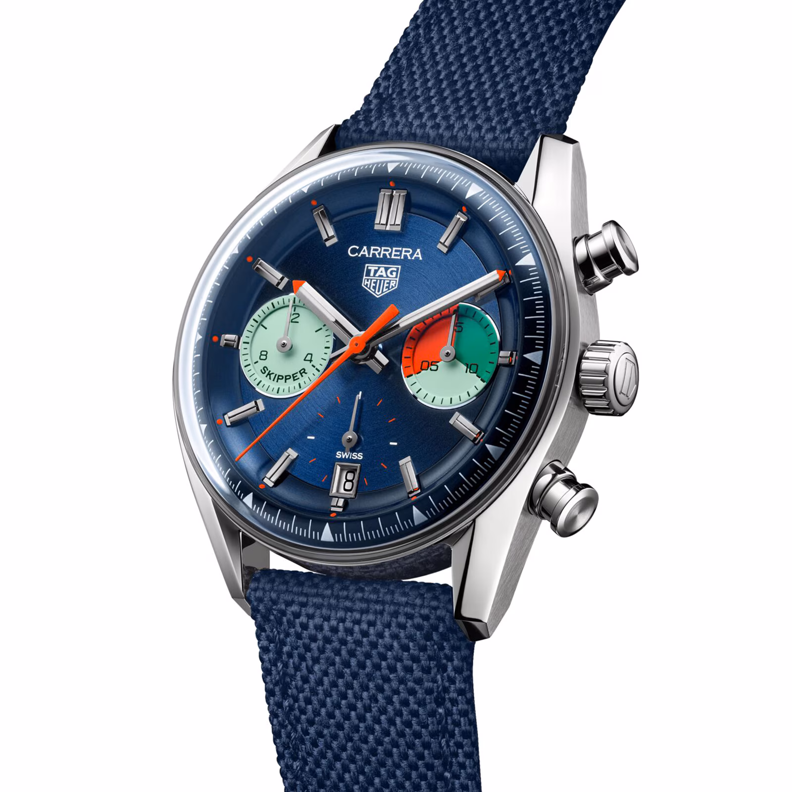 [2026 Mirror Grade]TAG Heuer Carrera Chronograph Skipper 39mm Mens Watch Blue CBS2213.FN6002