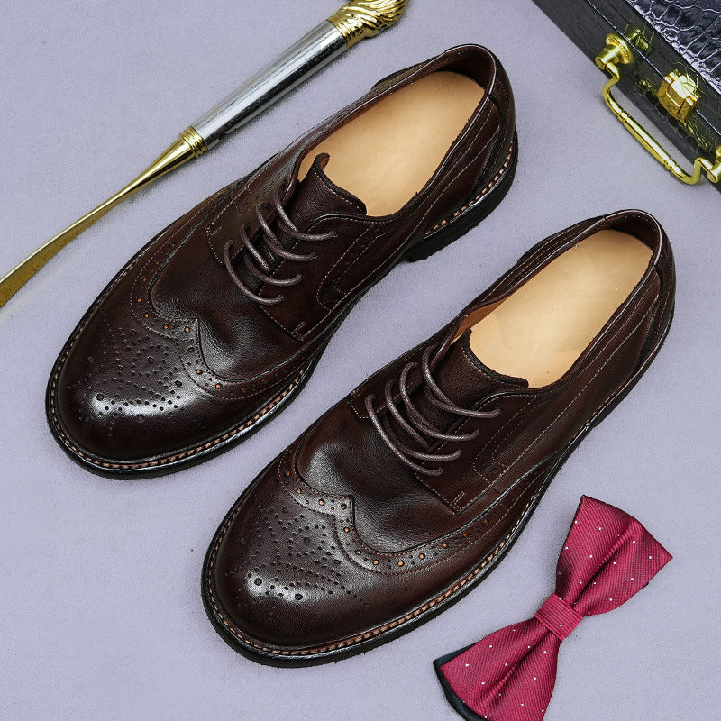 (Ships in 6 days)Handmade Goodyear Men’s Derby Shoes  82803