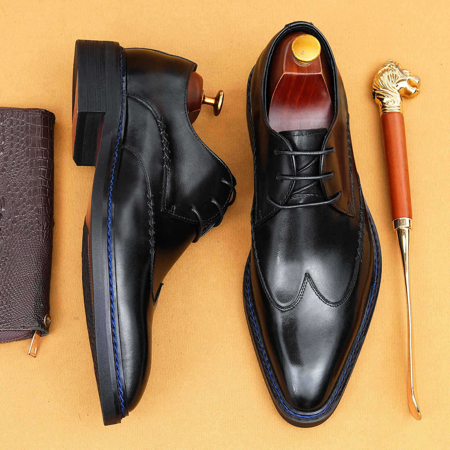 2026 New Arrival Men’s Norwegian Welt Derby Shoes 96178