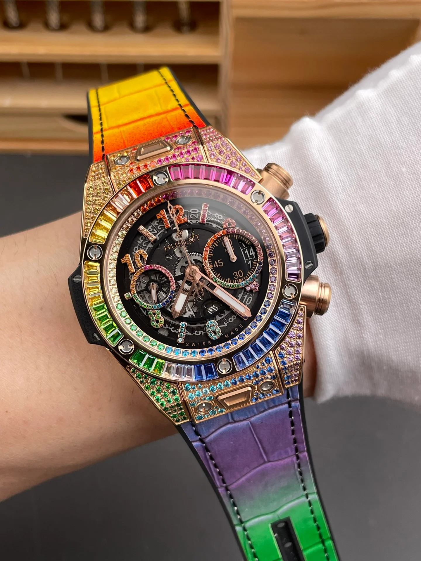 Big Bang Rainbow Diamond Chronograph