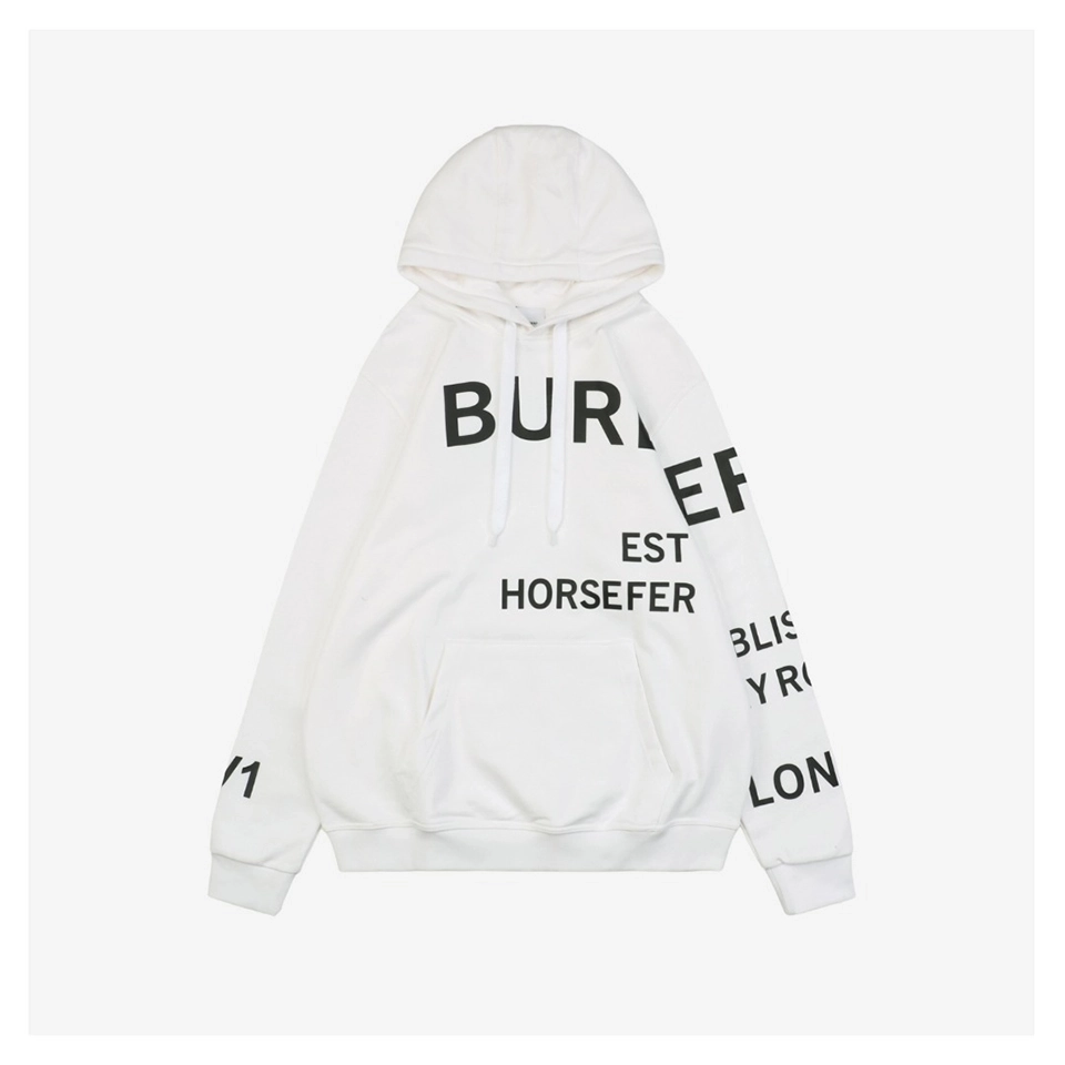 BBry Multi-Letter Print Hoodie (Black/White)