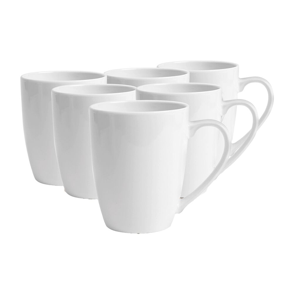 MG HOME Zestaw kubków porcelanowych MG Home Classic, 360 ml, 6 sztuk