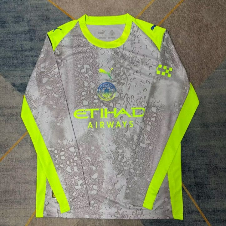 Manchester City Third Away Long Sleeve Football Jersey Custom Shirt 2025/26