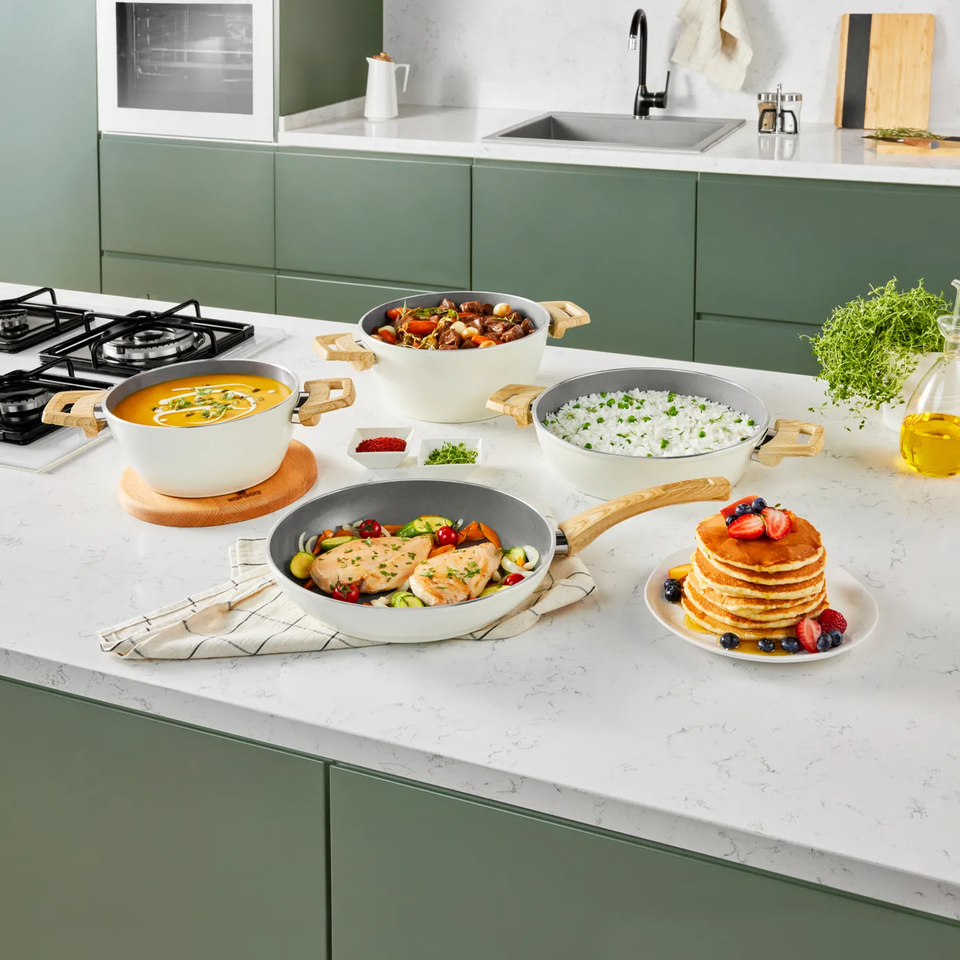 Karaca Swiss Crystal Pot à lait, 18 cm, Crème