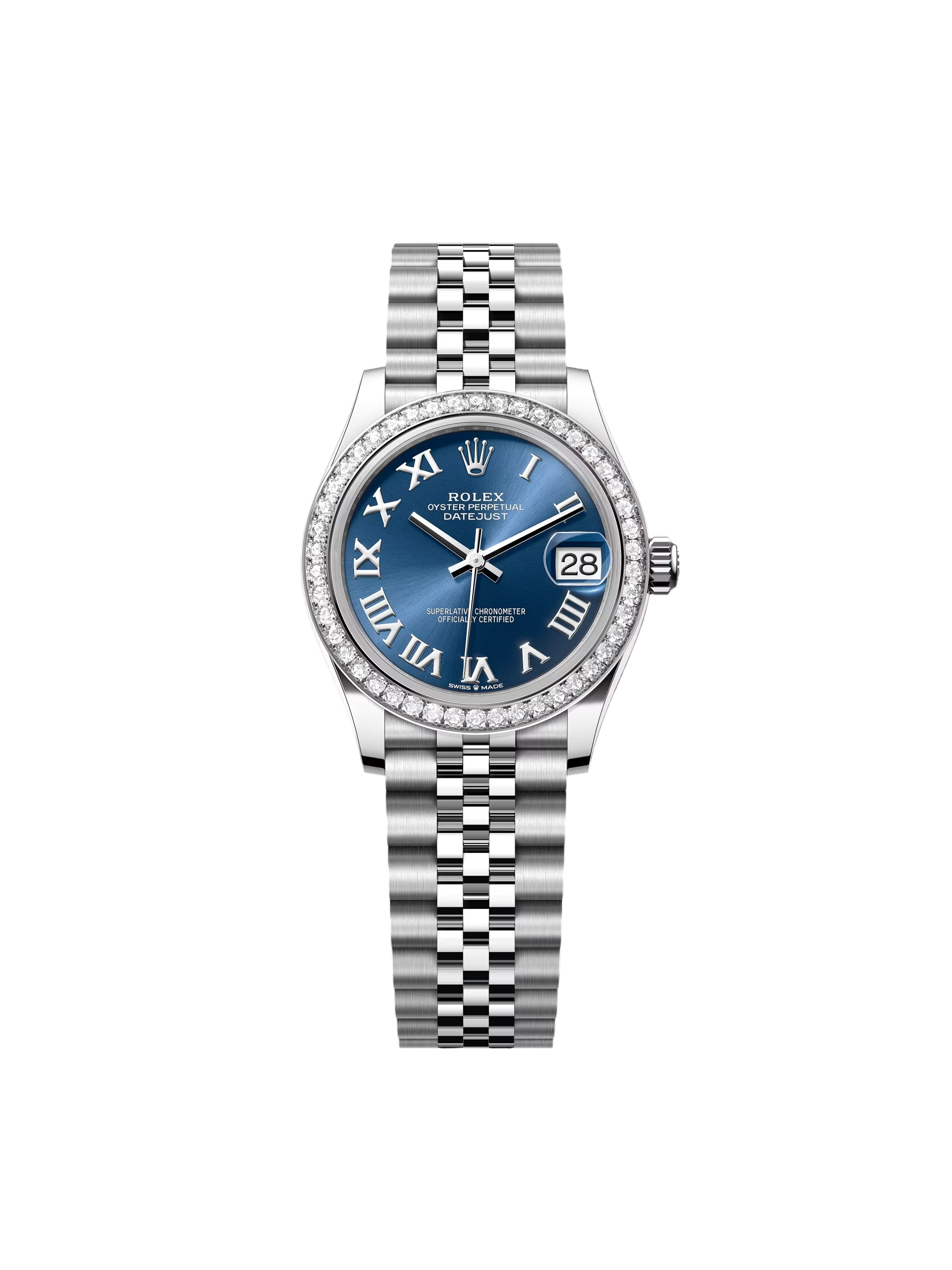 [2026 Mirror Grade]RLX Datejust m278384RBR-0037/0038 Bright Blue 31mm Dial Oyster Watch