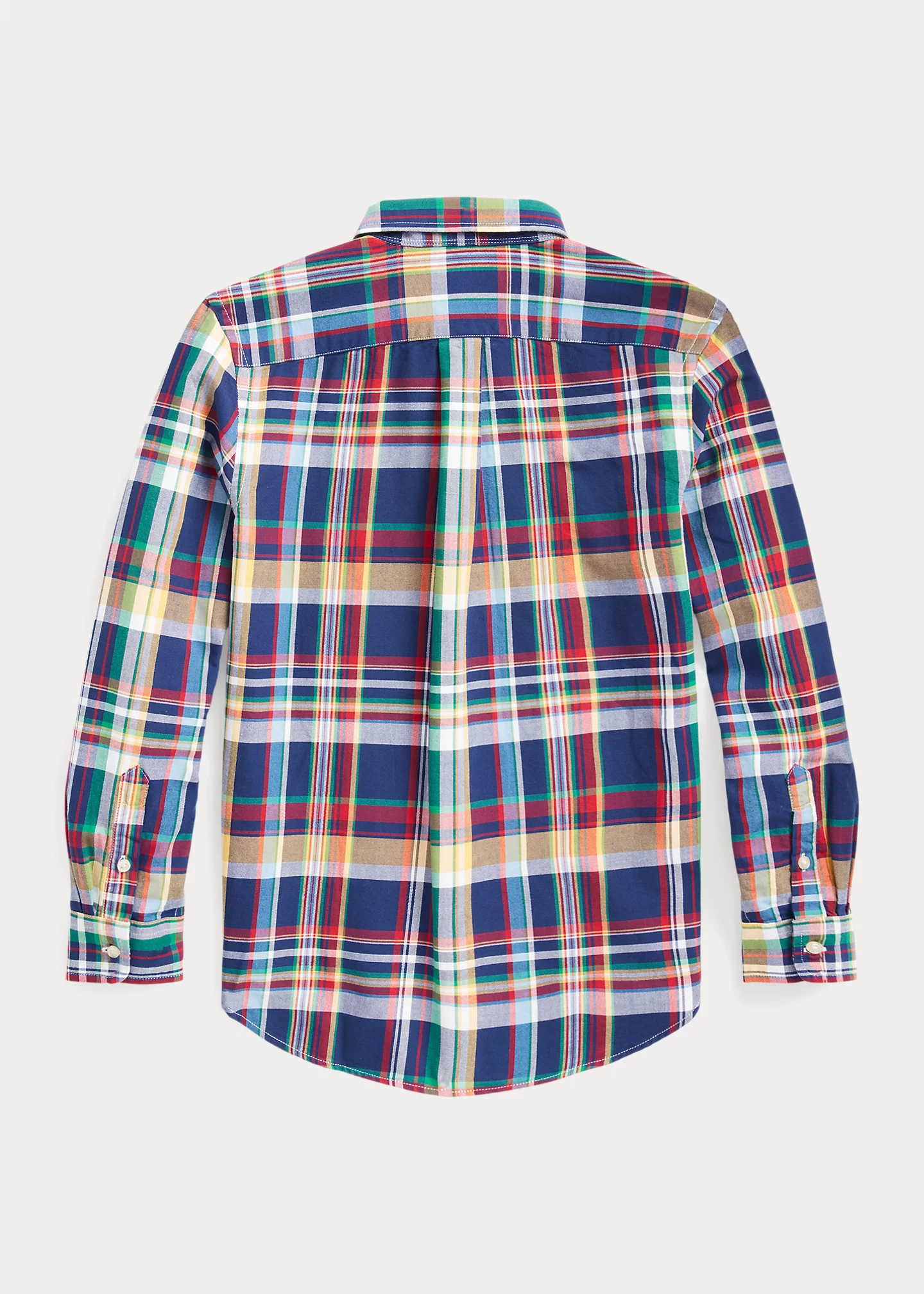 Plaid Cotton Oxford Shirt