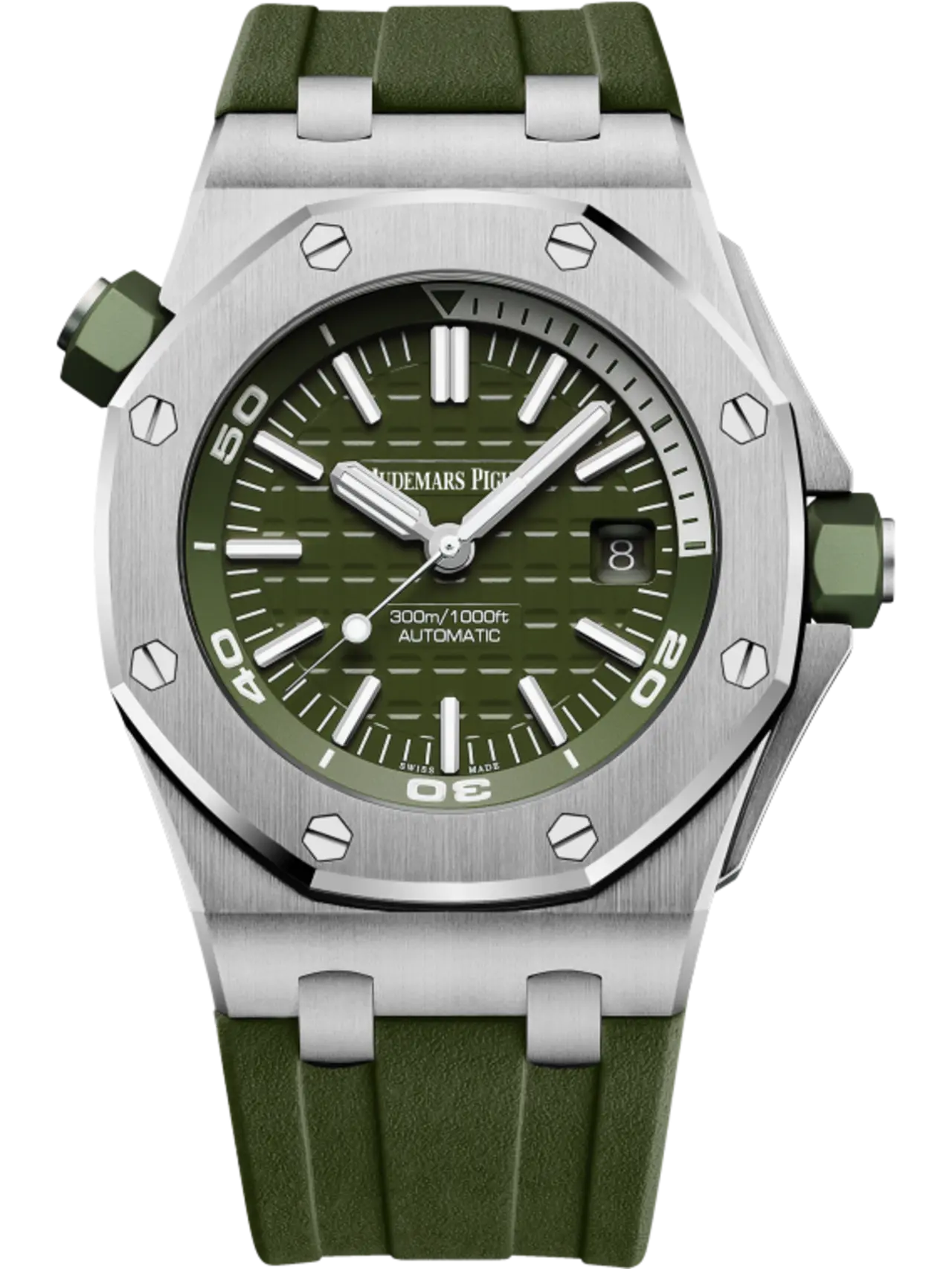 [2026 Mirror Grade]Audemars Piguet OFFSHORE DIVER Khaki Dial 42mm 15710ST.OO.A052CA.01