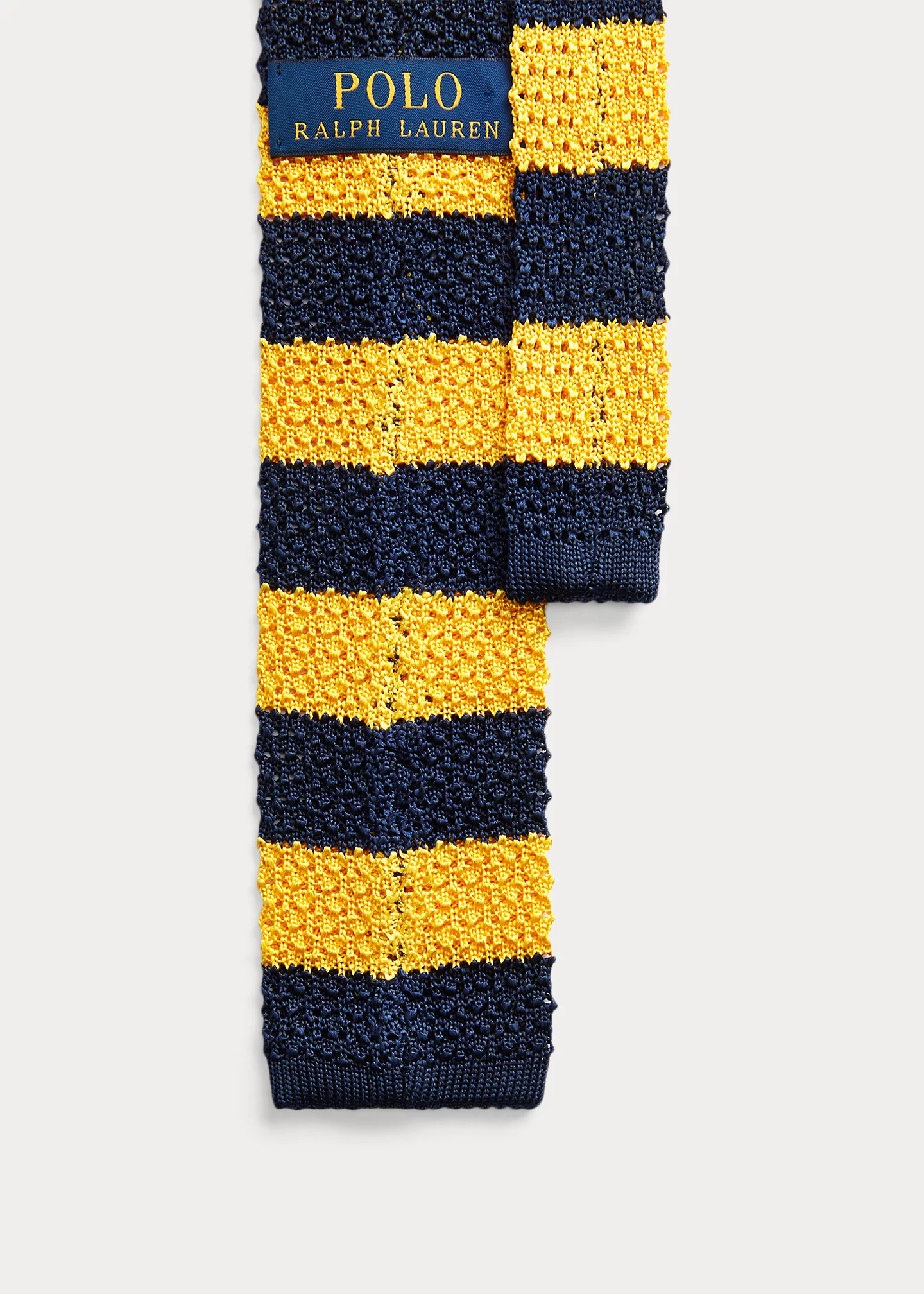 Striped Knit Silk Tie
