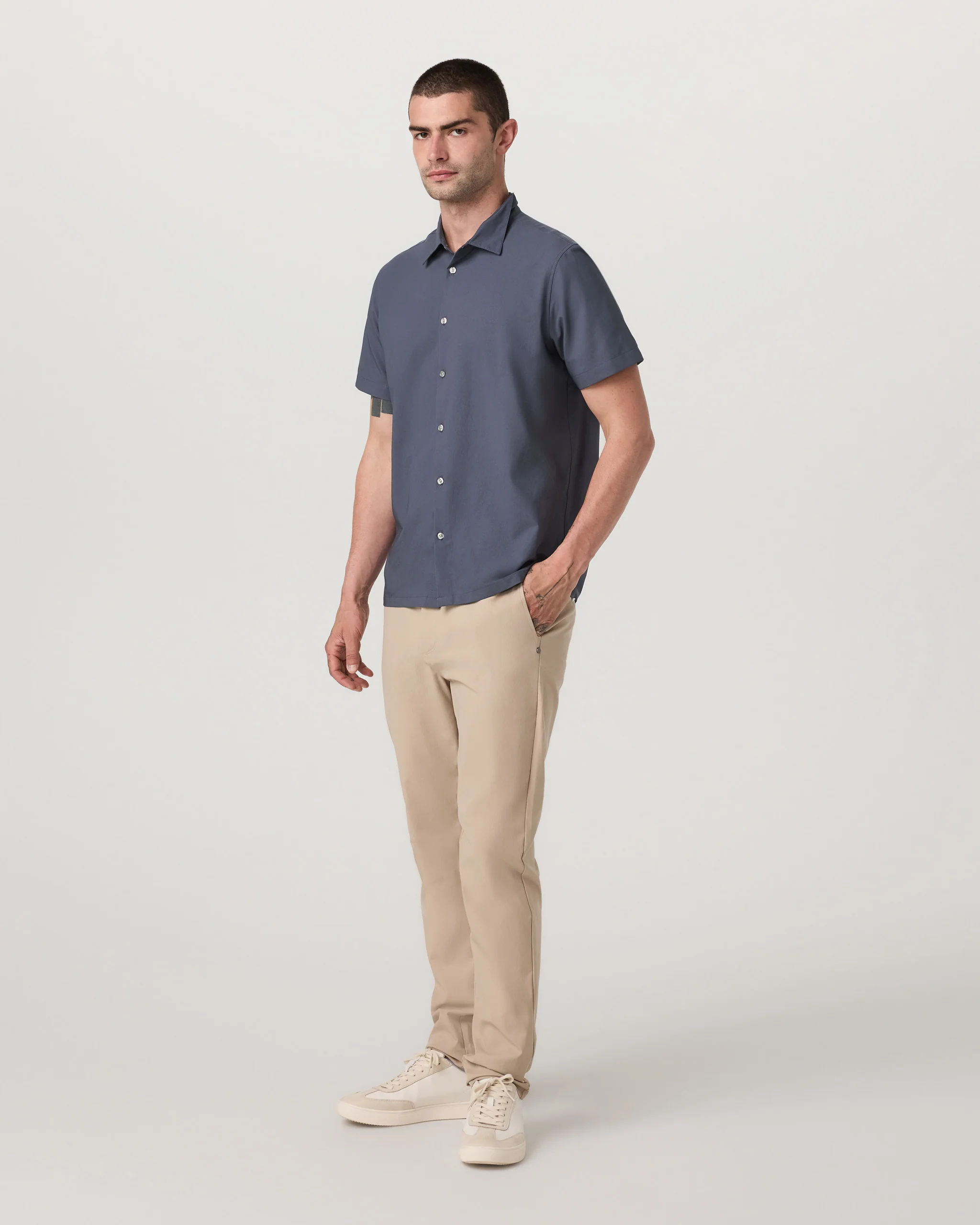 Short Sleeve Manhattan Button Down