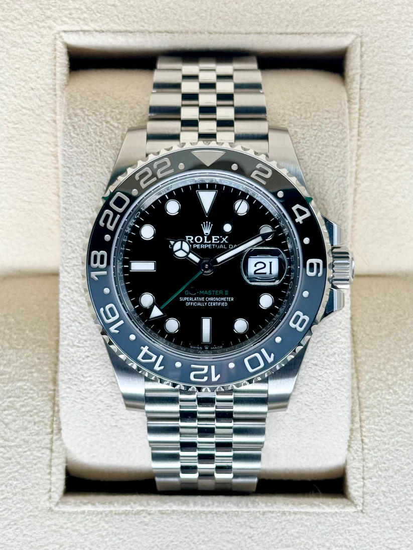 [2026 Mirror Grade]RLX GMT-Master II Black Grey Bezel Jubilee Bracelet  126710grnr-0003
