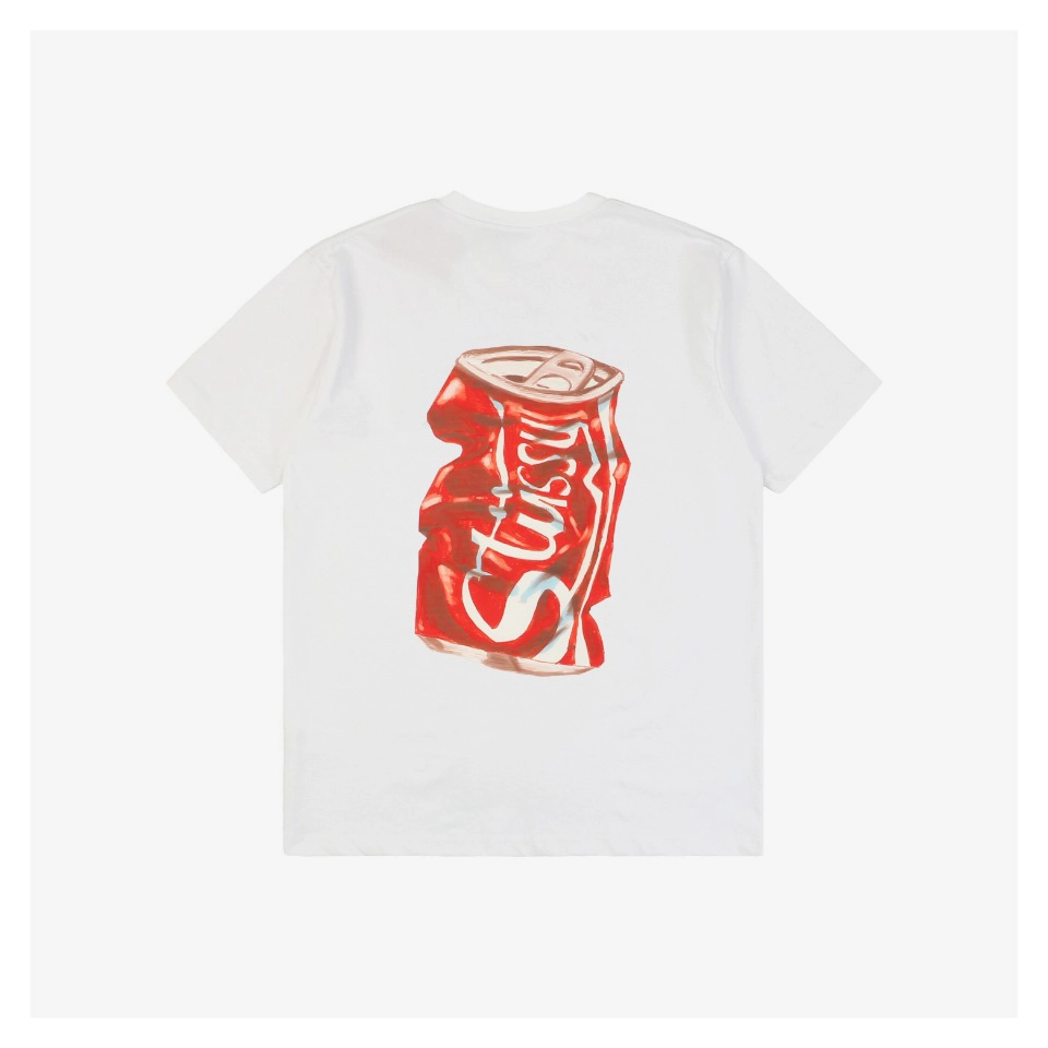 Stussy Soda Can Letter Print T-Shirt