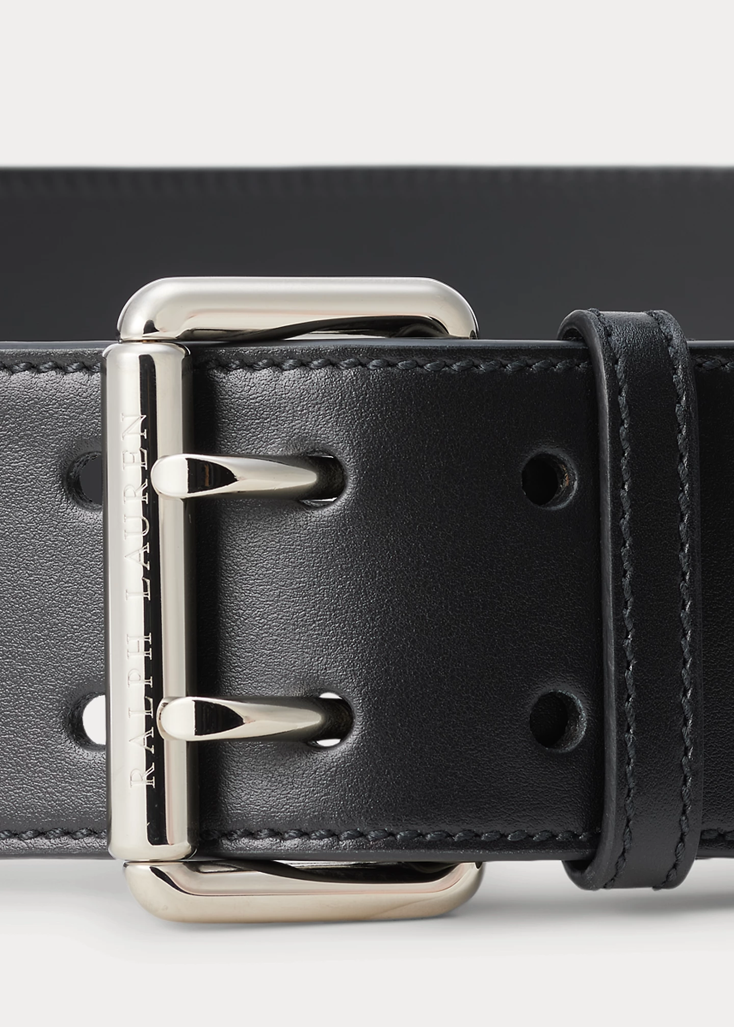 Calfskin Double-Prong Belt
