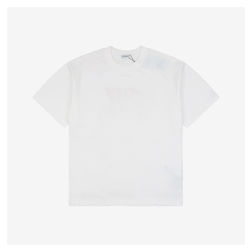 BBry 3D Equestrian Knight Embroidered T-Shirt (Black/White)