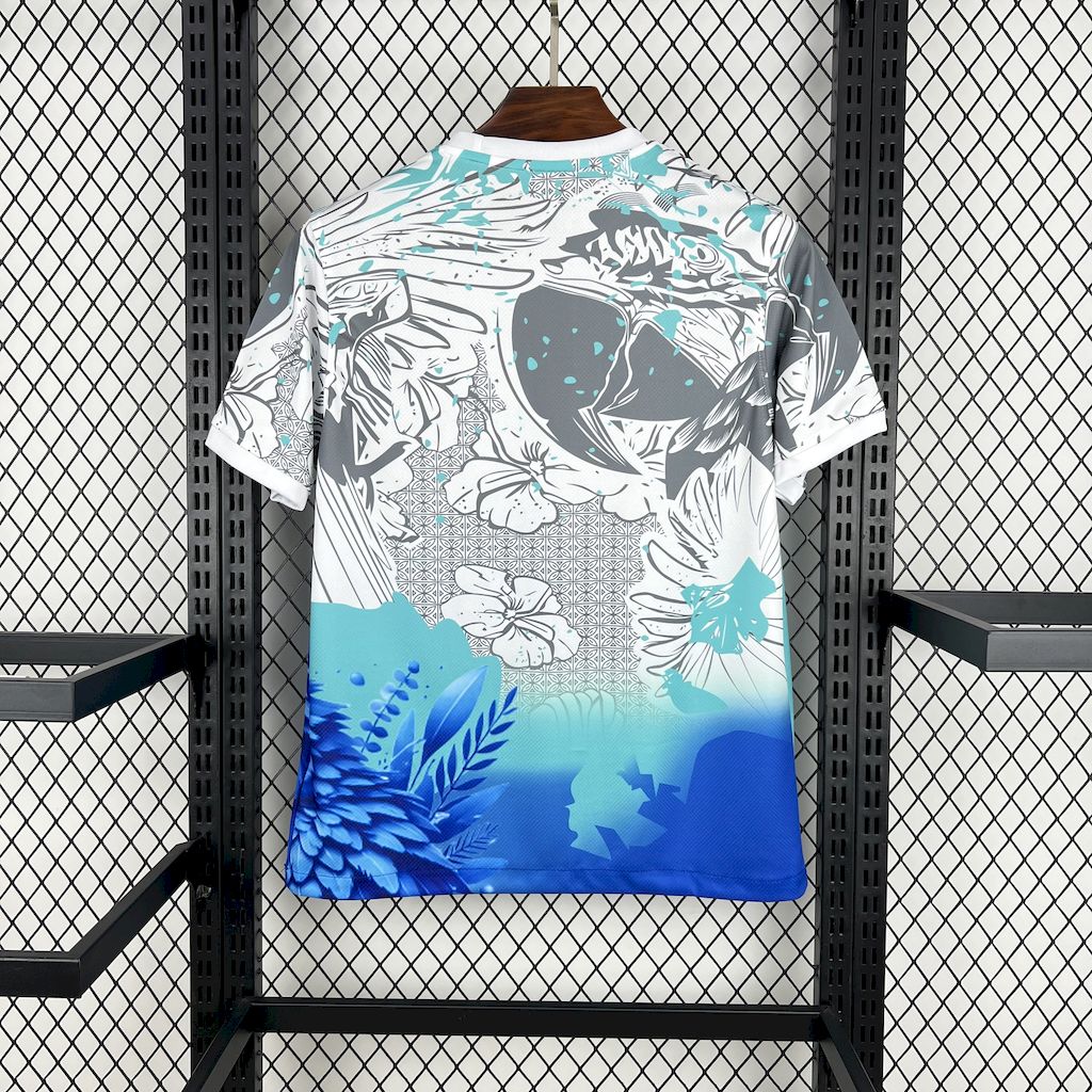 Brazil Soccer Jersey Blue Parrot Special Edition Custom Shirt 2025