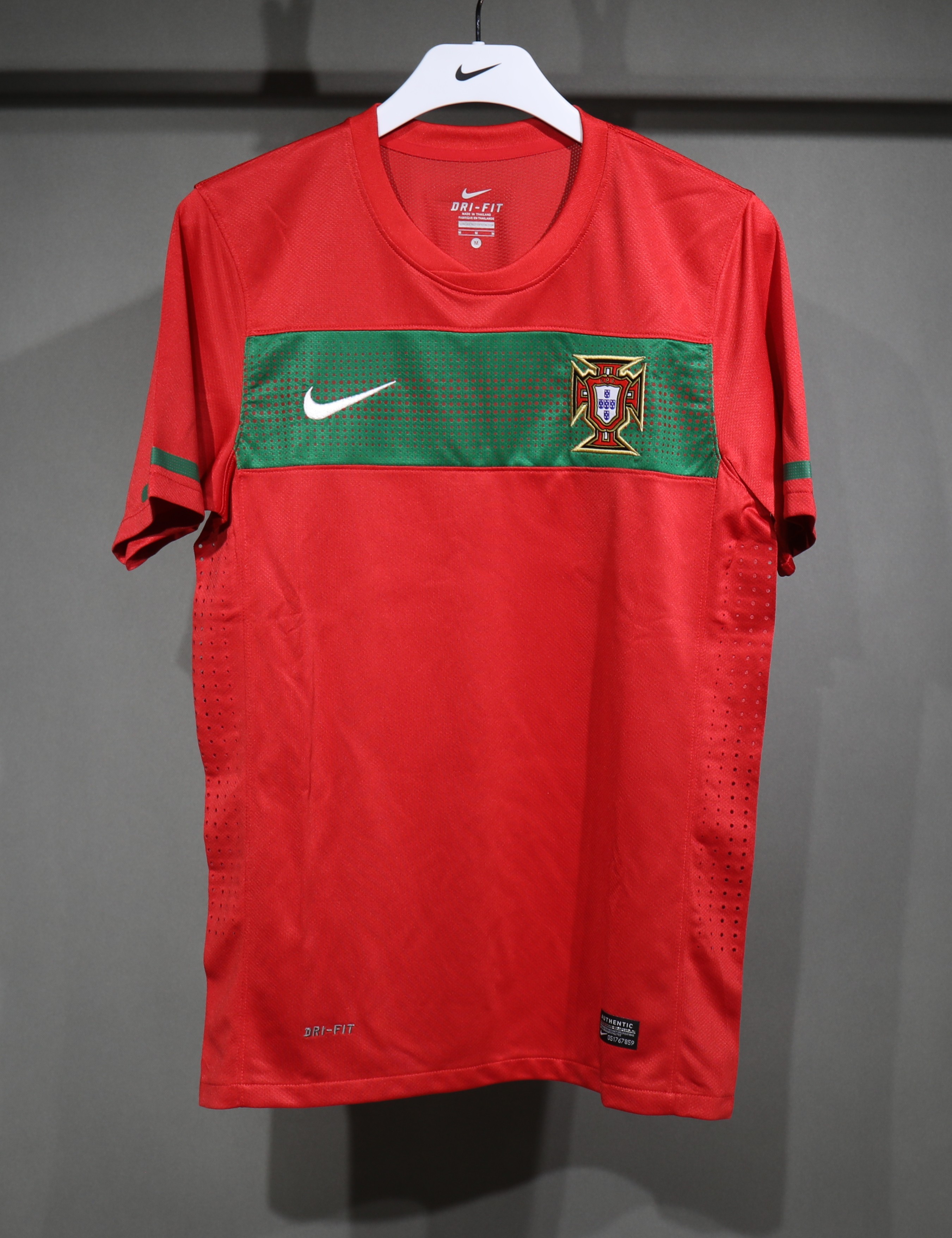 Portugal Retro Authentic Soccer Jersey Home Shirt World Cup 2010