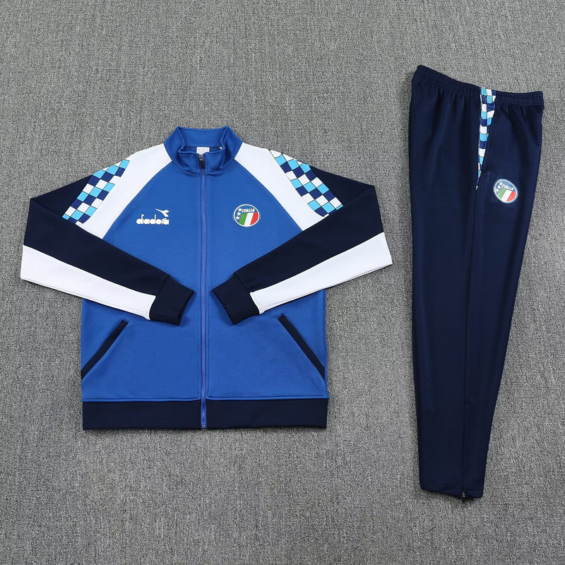 2025 Italy Chandal Retro Football Tracksuits Long Jacket Suits