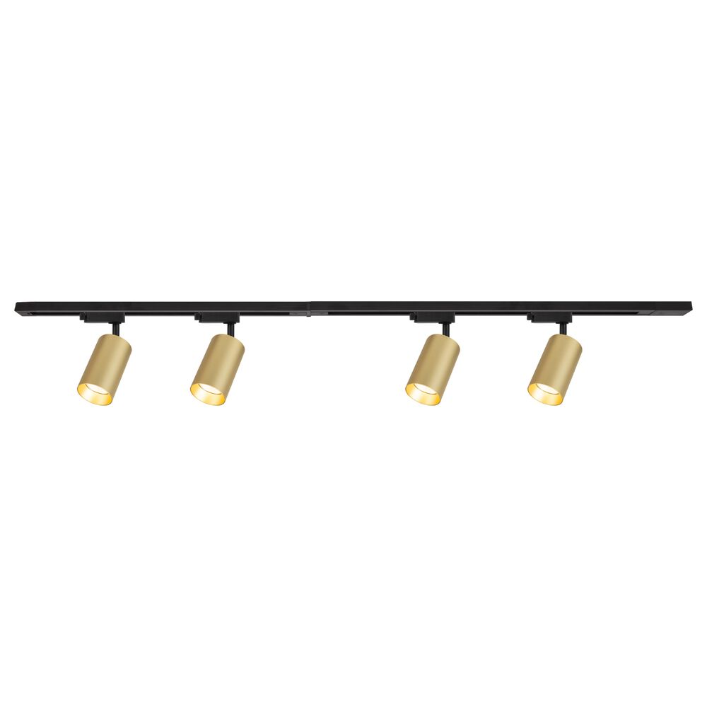 MILAGRO Lampa sufitowa Milagro Pipe Track 4 x GU10, na szynie, 1,5 m, złoty