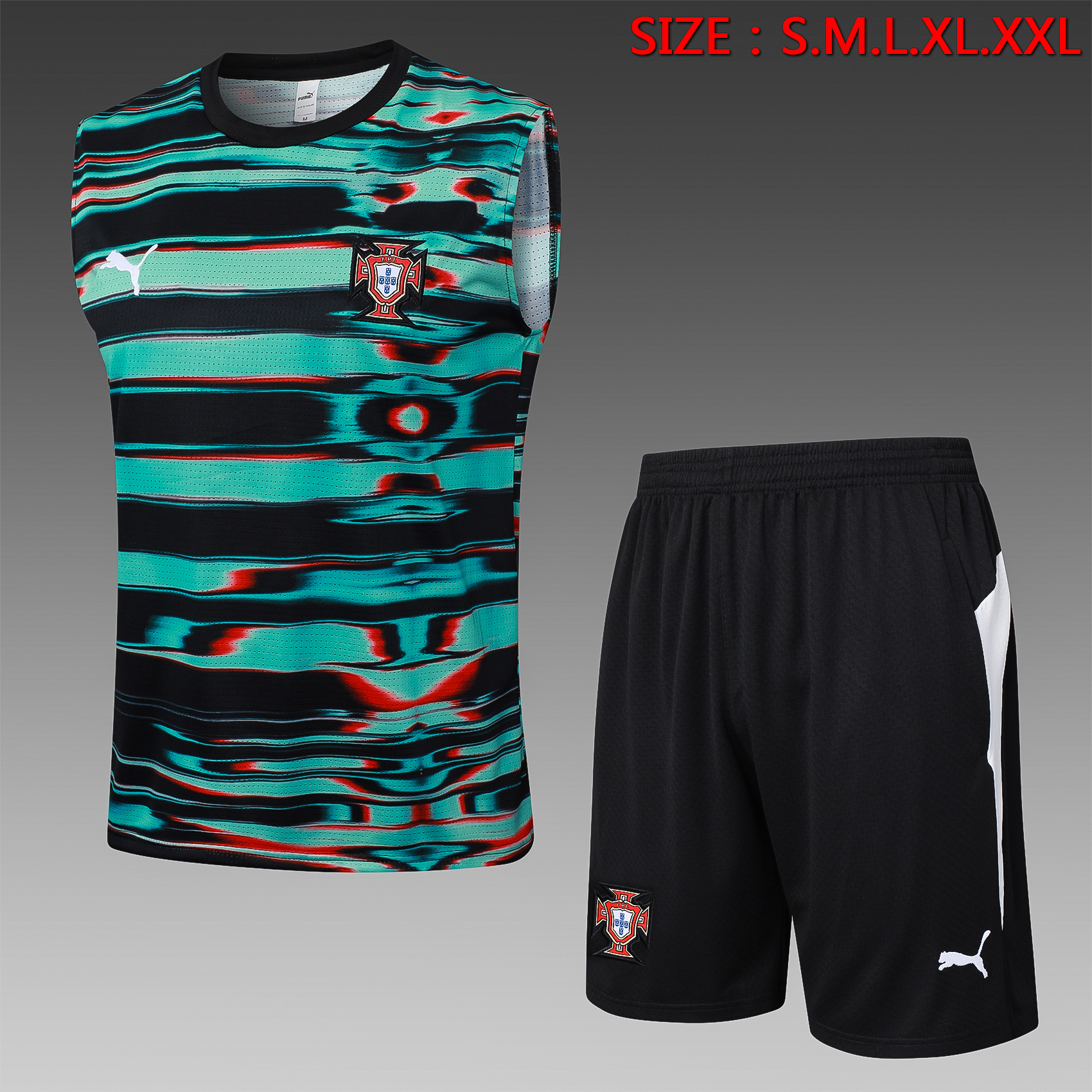 Portugal Sleeveless Training Kit Green 2025