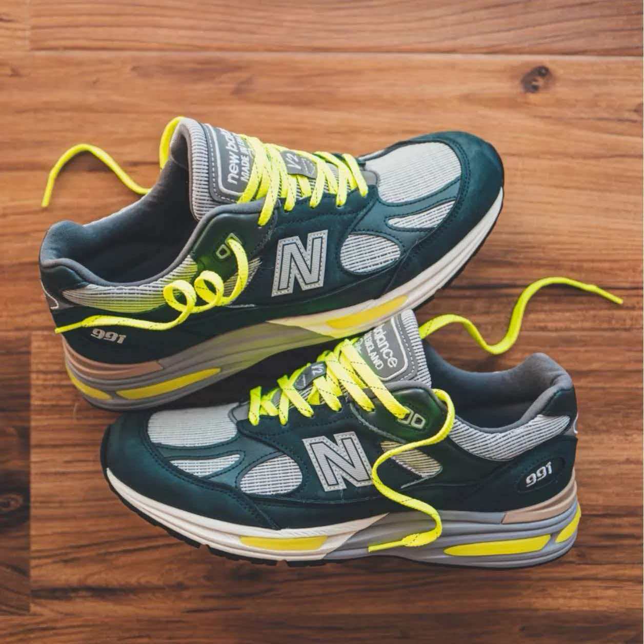 Patta × New Balance 991v2 Made in England 'Sea Moss'