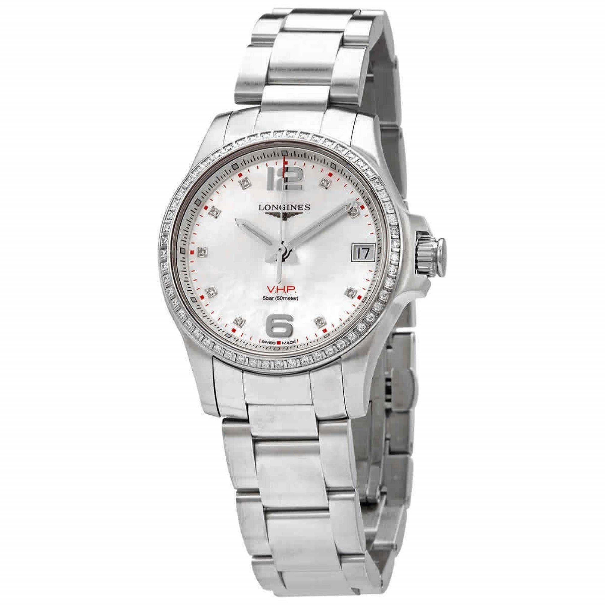 [2026 Mirror Grade]Longines Women's L3.316.0.87.6 Conquest Stainless Steel Watch