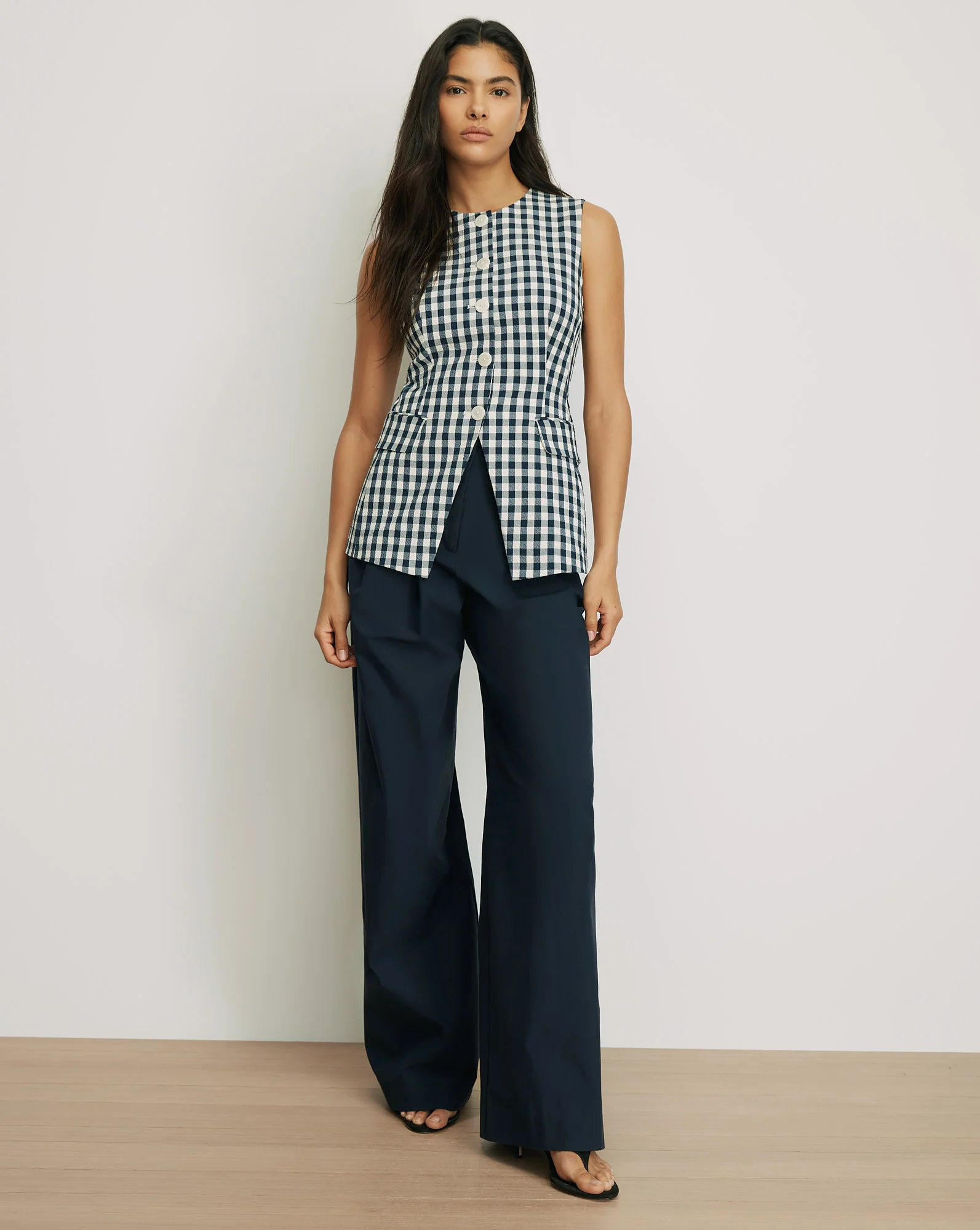 Lois Gingham Vest